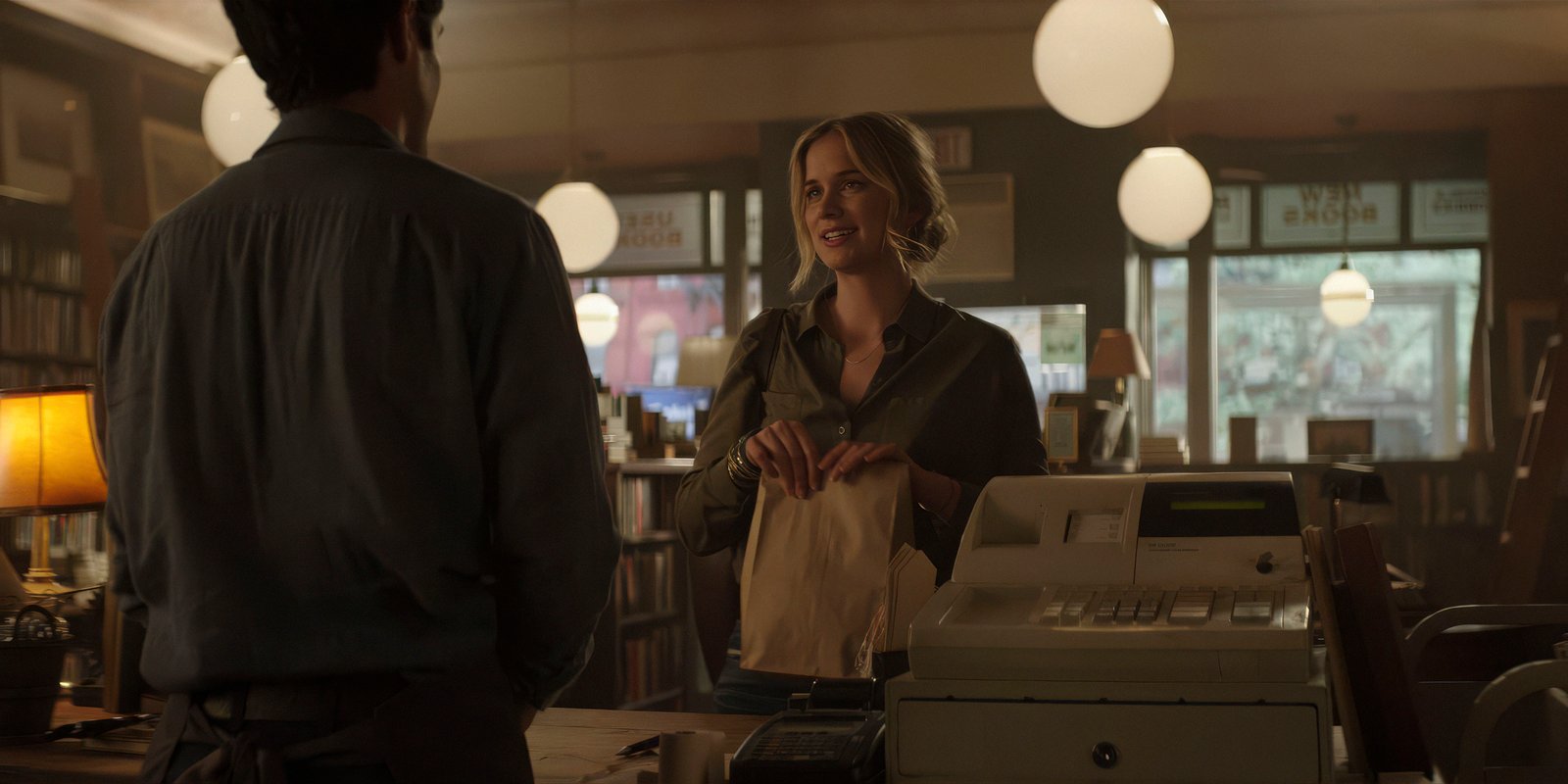 Joe and Beck at the bookstore — You, Season 1