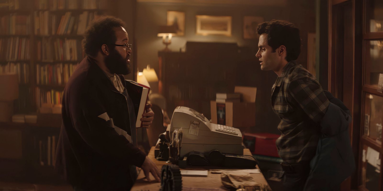 Joe and Ethan at the bookstore — You, Season 1
