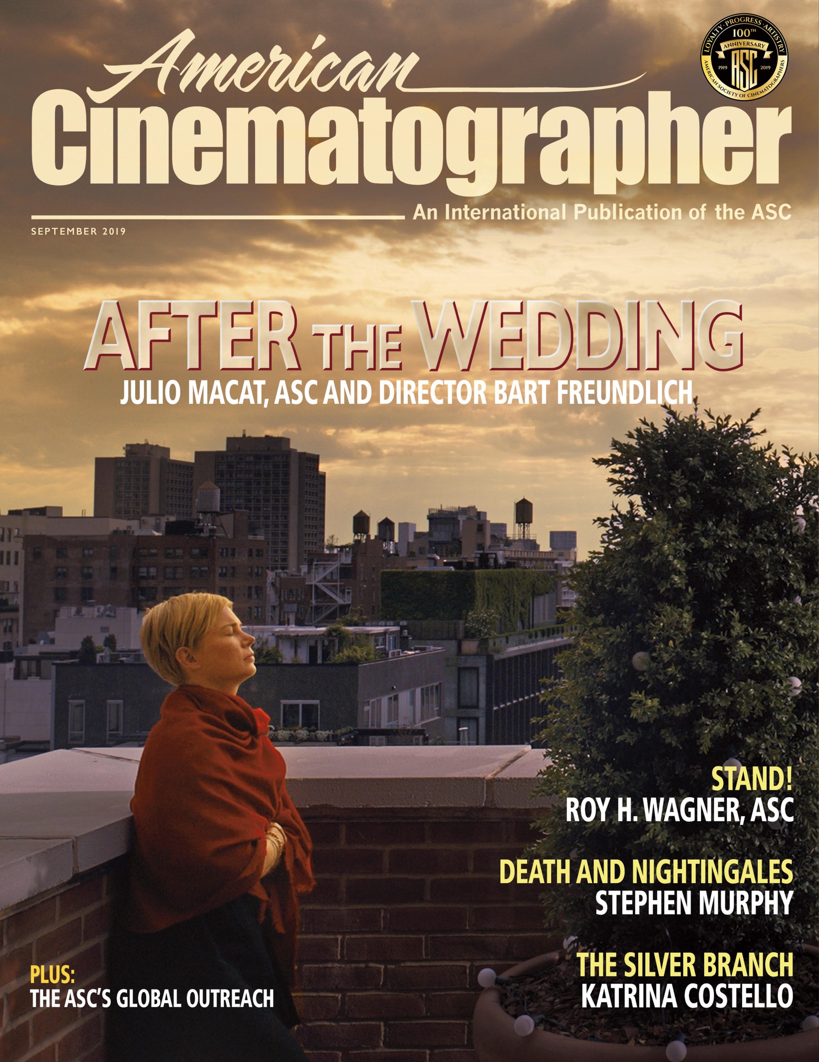 American Cinematographer, September 2019 — After the Wedding cover story